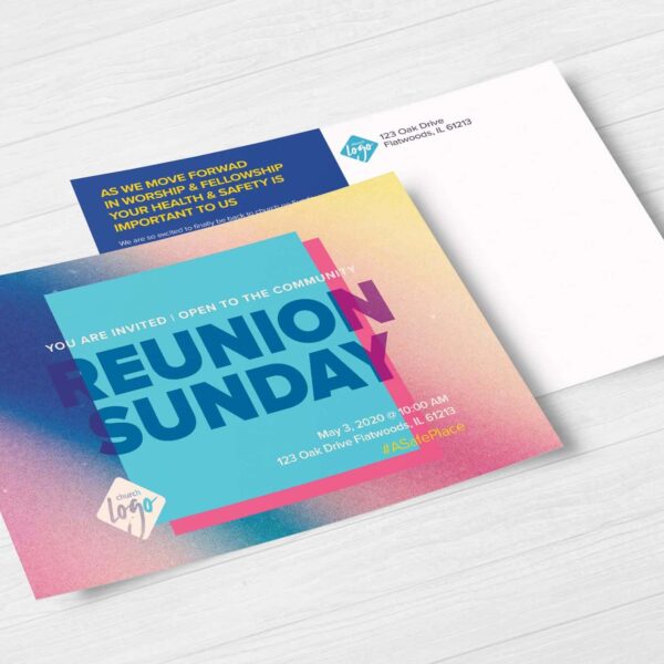 Reunion Sunday 6.5x9 EDDM Postcard